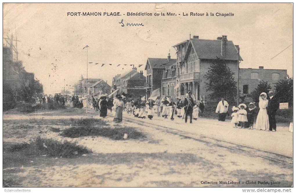 Fort Mahon     80       La Procession De La Bénédiction De La Mer.Retour A La Chapelle - Fort Mahon