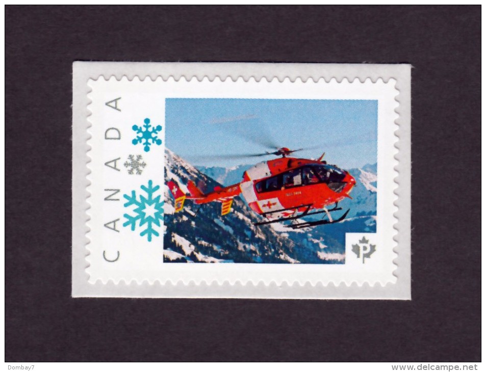 HELICOPTER,HUBSCHRAUBER, HELICÓPTERO, HÉLICOPTÈRE,  ELICOTTERO  Picture Postage MNH Stamp. Canada 2014 [p7av3/3] - Helikopters