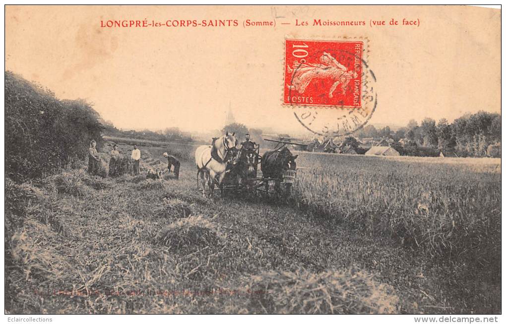 Longpré Les Corps Saints     80         Les Moissonneurs - Autres & Non Classés