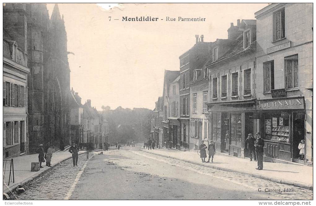 Montdidier     80     Rue Parmentier  ((déchirure) - Montdidier