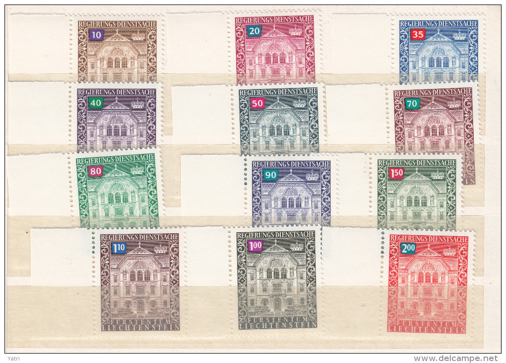 Liechtenstein (1976) Mi. 57/68 ** - Portomarken