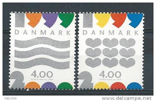 Danemark 1999 N°1234/1235  Neufs **millénaire - Unused Stamps