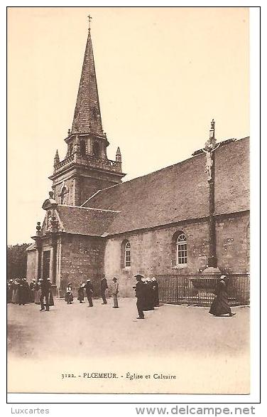 3122. PLOEMEUR. EGLISE ET CALVAIRE. - Ploemeur