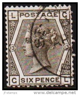 ST THOMAS PAID. Victoria SIX PENCE. 13. Fold. (Michel: 44) - JF128345 - Danish West Indies