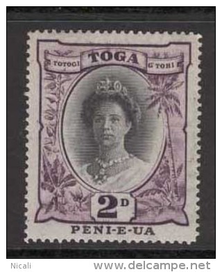 TONGA 1942 2d Queen Salote SG 76 HM AR64 - Tonga (...-1970)