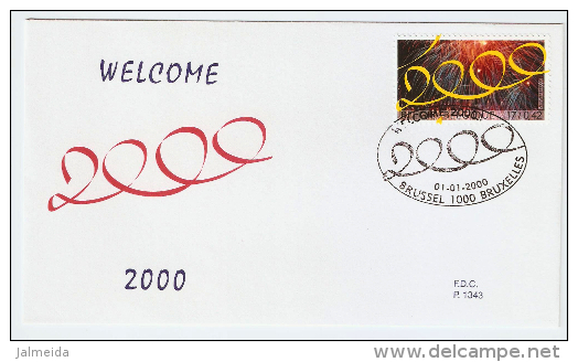 Belgium – 2000 – FDC – Welcome 2000 - Ohne Zuordnung