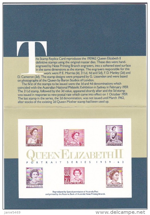 Australia Replica Card  No5 Queen Elizabeth II - Cinderellas