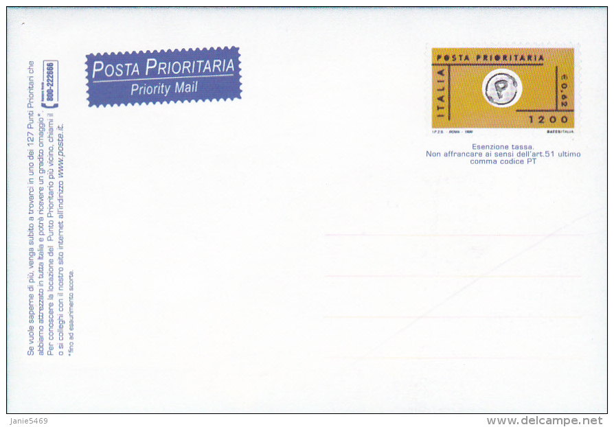 Italy 1999 Prepaid Postcard Unuused - Other & Unclassified