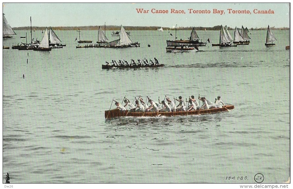 War Canoe Race - Toronto Bay - Otario - Canada - The Valentine & Sons Publishing Co. - Carte Non Circulée - Toronto