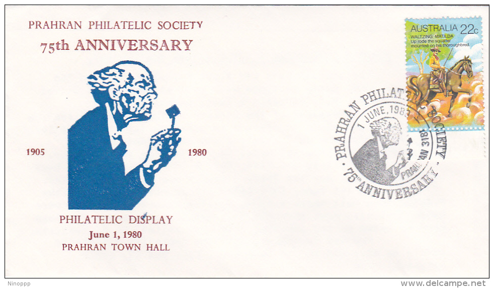 Australia 1980 Prahan Philatelic Society Cover - Marcophilie