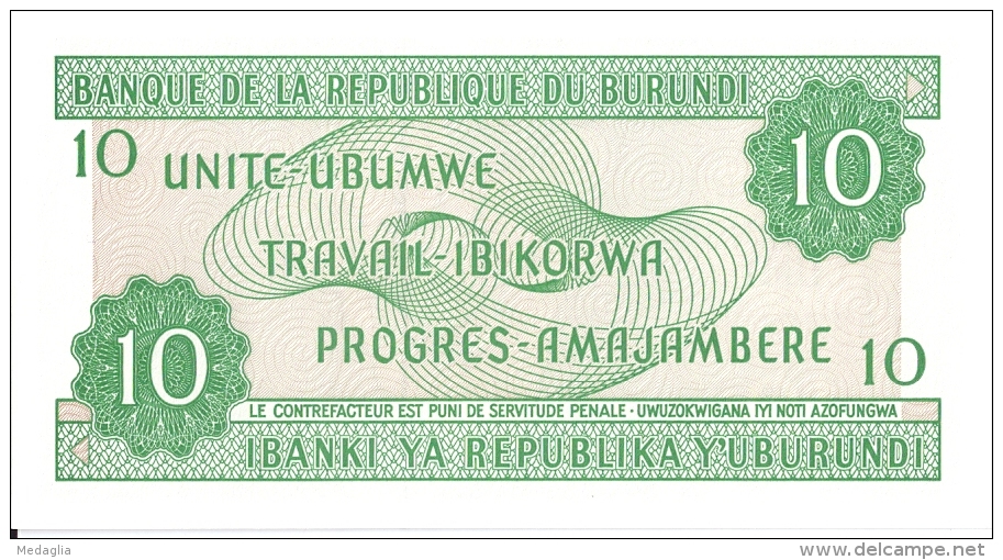 BURUNDI - 10 Francs 2007 UNC - Burundi