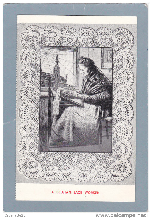 Publicite - Dentellière - 3 Scans - A Belgian Lace Worker Bruxelles - Brussels - Werbung