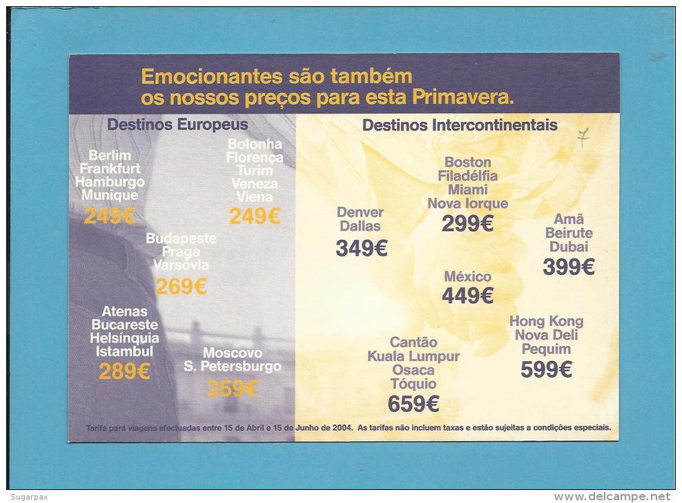 LUFTHANSA - ADVERTISING - Promoção De Primavera 2004 - 2 Scans - Publicidad