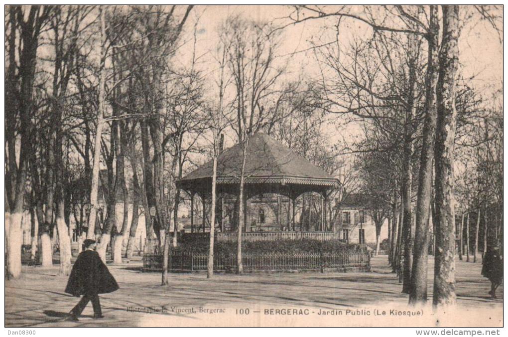 24 BERGERAC JARDIN PUBLIC LE KIOSQUE  CIRCULEE 1905 - Bergerac