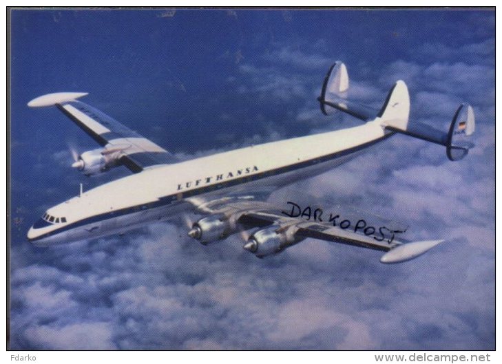 Lockheed L-1049G  Aircraft Lufthansa Airines L 1049   Avion Aviation Airplane L1049  Luft - 1946-....: Era Moderna