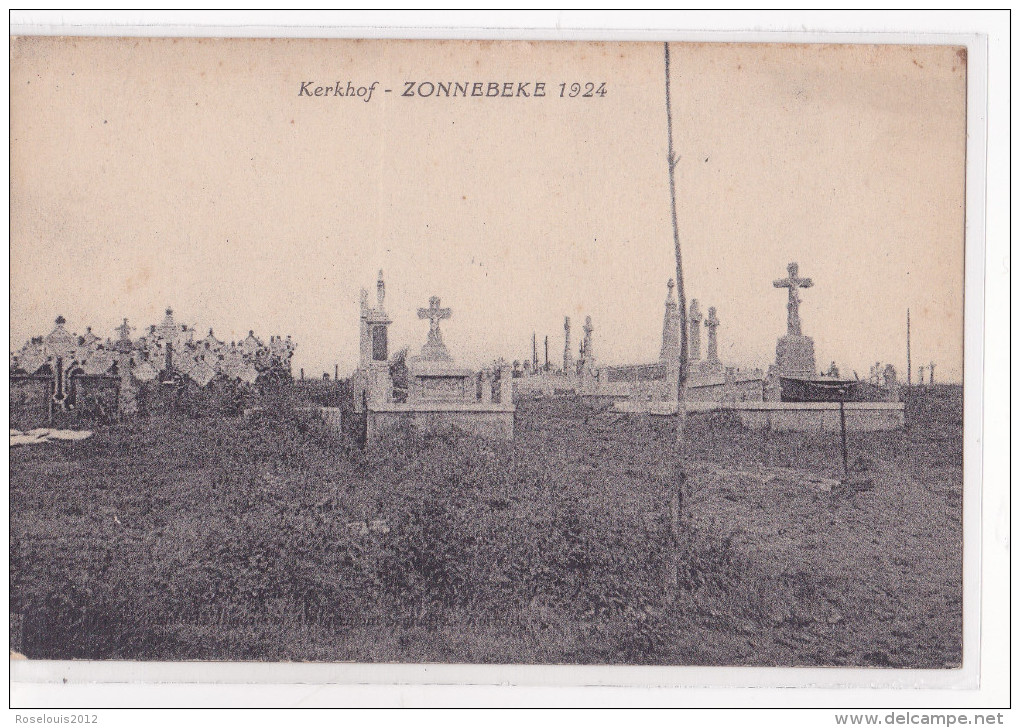 ZONNEBEKE : Kerkhof - 1924 - Cimetière - Zonnebeke