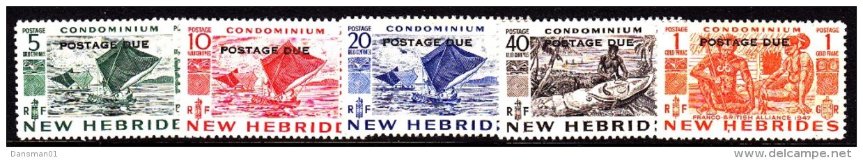 New Hebrides 1953 SG D11-15 Mint Hinged - Nuevos