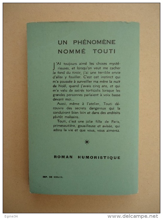 Le Masque - Charles Exbrayat Présente ..-Elisabelle Kisson - Un Phénomène Nommé Touti  - No 16 - - Le Masque