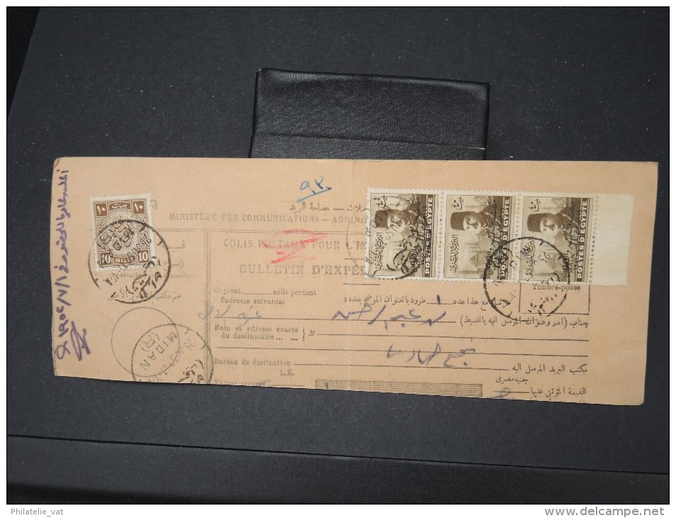 EGYPTE- Bulletin D 'expédition  En 1952 à Voir Lot P5661 - Lettres & Documents