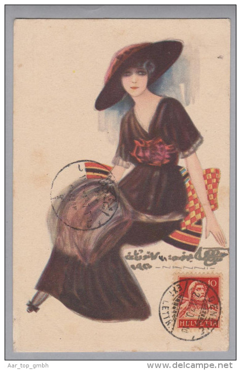 AK Künstlerkarte Nanni #266-3 1920-02-02 Genf - Türkei - Nanni