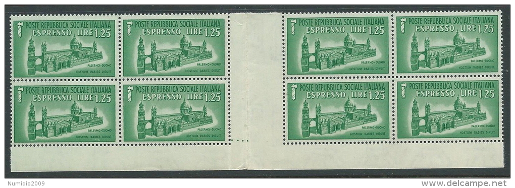 1944 RSI ESPRESSO DUOMO DI PALERMO PONTE LUSSO MNH ** - VA17-3 - Eilsendung (Eilpost)