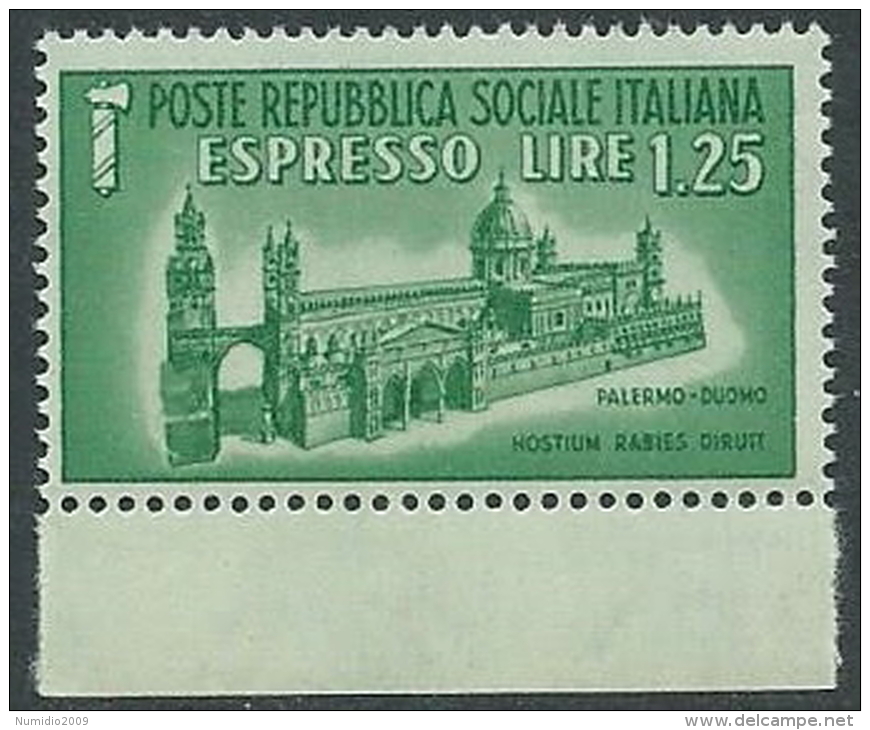 1944 RSI ESPRESSO DUOMO DI PALERMO MNH ** - VA01-3 - Posta Espresso