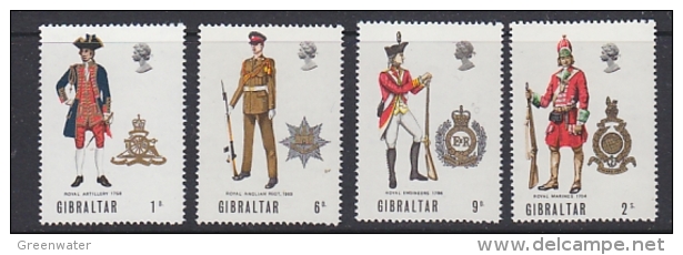 Gibraltar 1969 Uniforms 4v  ** Mnh (21996) - Gibraltar