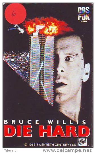 Telecarte Japon *  DIE HARD * BRUCE WILLIS * Telefonkarte Japan (6) Film - Cinema - Movie - Kino - Cinema