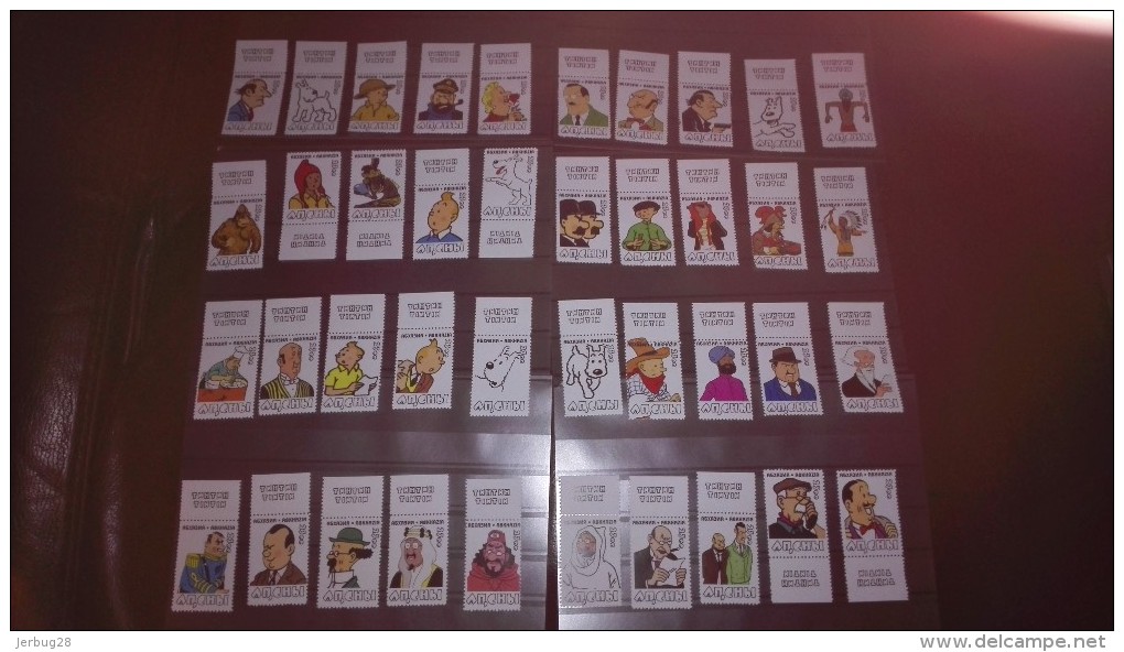 ++ Timbres Neufs Les Personnages De Tintin Kuifje Collection Complète ++ - Autres & Non Classés
