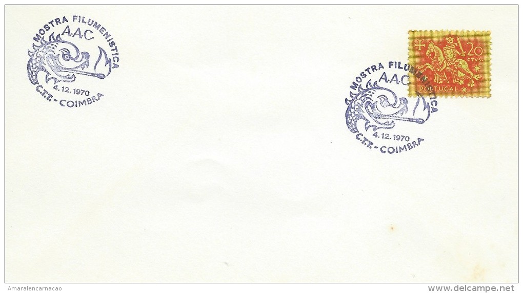 TIMBRES - STAMPS - MARCOPHILIE - PORTUGAL - FILUMINISMO - CACHET 04-12-1970 - COIMBRA - Postal Logo & Postmarks