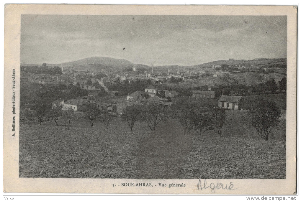 Carte Postale Ancienne De SOUK AHRAS - Souk Ahras