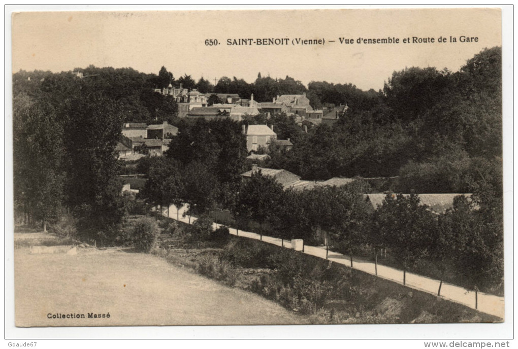 SAINT BENOIT (03) - VUE D'ENSEMBLE ET ROUTE DE LA GARE - Saint Benoit