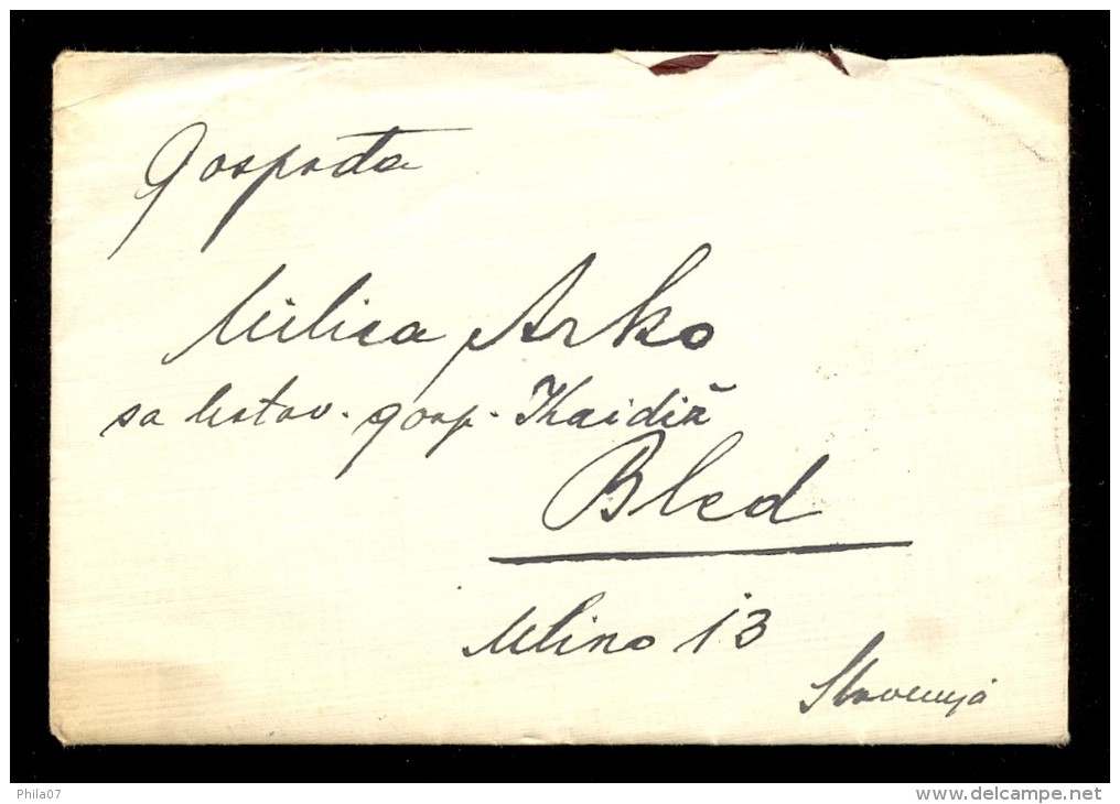 Slovenia - Letter With Content Sent From Zagreb To Bled 1920. - Slovénie