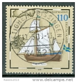 BRD / Bund Mi. 2022 Gest. Tag Der Briefmarke Postjacht Segelschiff Rundstempel - Used Stamps