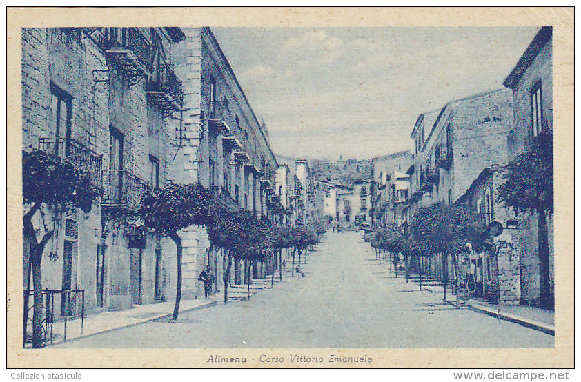 AA277- Alimena - Palermo - Corso Vittorio Emanuele - F.p. Viaggiata - Palermo