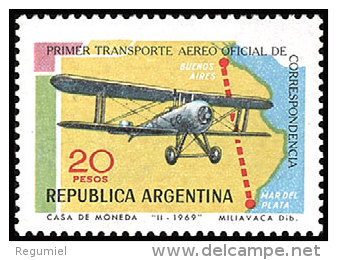 Argentina 0846 ** Foto Estandar. 1969 - Ongebruikt