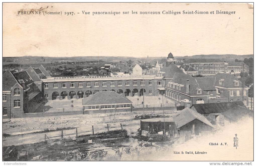 Péronne    80    Vue Sur Les Collèges Saint Simon Et Béranger - Peronne