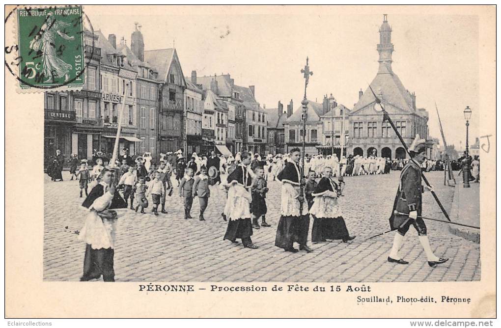 Péronne    80      Procession De La Fête Du 15 Août - Peronne