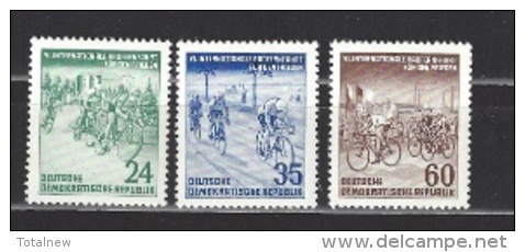 DDR/Oost-Duitsland/East-Germany/ Allemagne Oriental - Michel N° 355/57 (coureurs/renners)** - Neufs