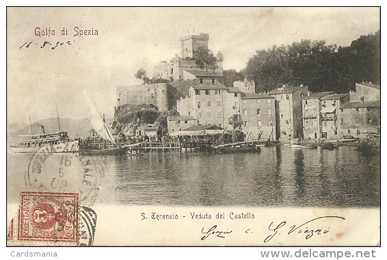 San Terenzo(La Spezia)-Veduta Del Castello-1902 - La Spezia