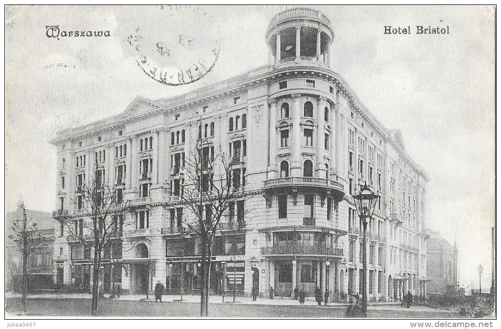 VARSOVIE (Pologne) Façade De L'Hotel Bristol - Pologne