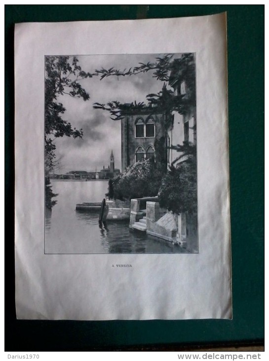 Vecchie Stampe - A Venezia.- Cm. 17x24. - Materiaal En Toebehoren