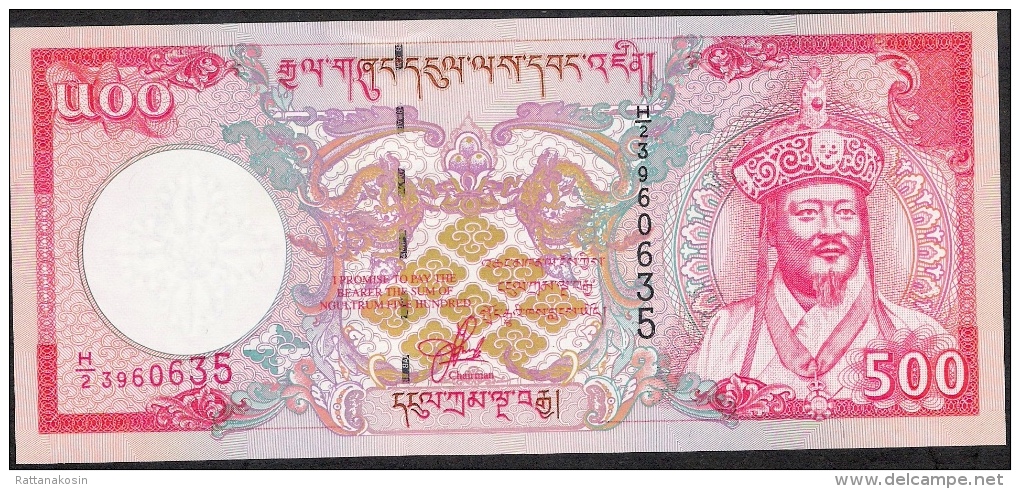 BHUTAN  P26  500 NGULTRUM   #H/2  2000         UNC. - Bhoutan