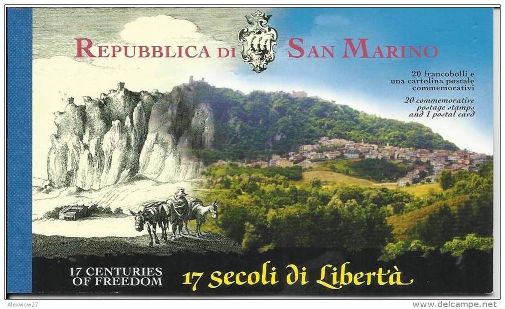 San Marino 2000 - 17° Centenario Della Fondazione Della Repubblica Libretto **MNH / BOOKLET - Libretti