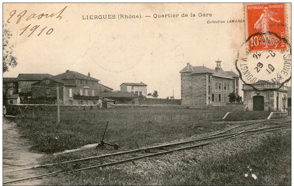 (1002)  CPA  Liergues  Quartier De La Gare  (bon Etat) - Sonstige & Ohne Zuordnung