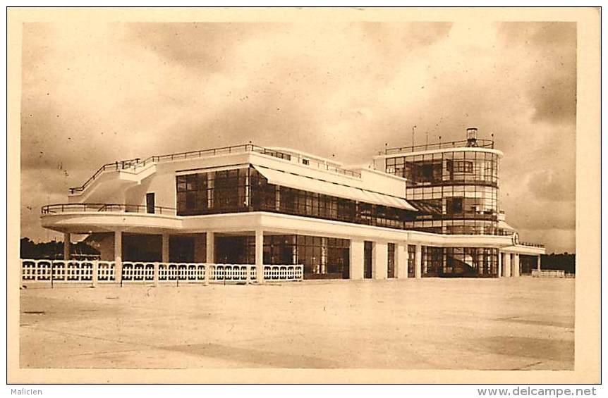 - Ref G544 - Aviation - Aerodrome  - Port Aerien De Bordeaux Merignac - Aerogare -  Vue De Profil - - Vliegvelden