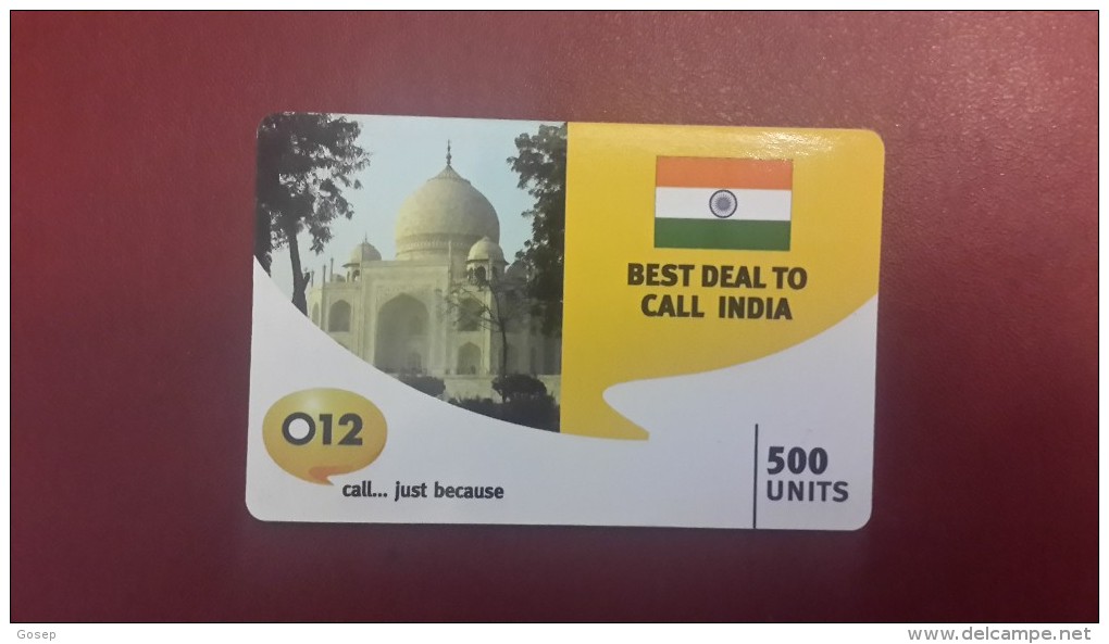 India-best Deal To Call India-(500units)-012-ussd+1card Prepiad Free - Inde