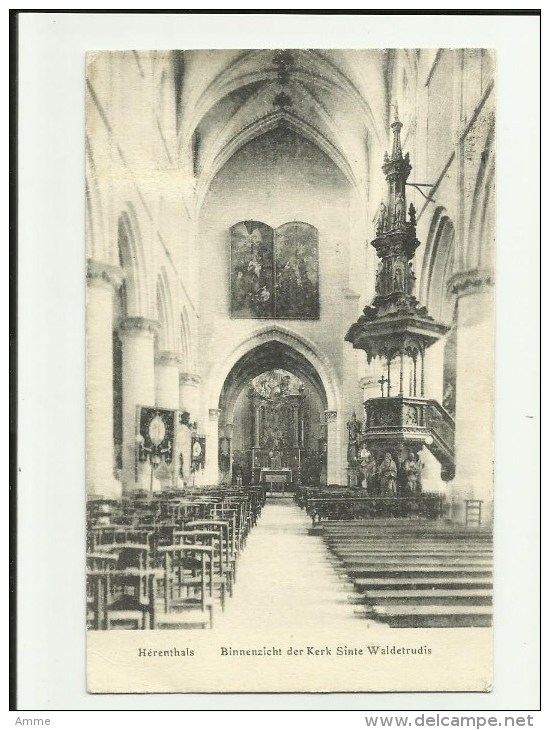 Herentals  - Herenthals     *   Binnenzicht Der Kerk Sinte Waldetrudis - Herentals