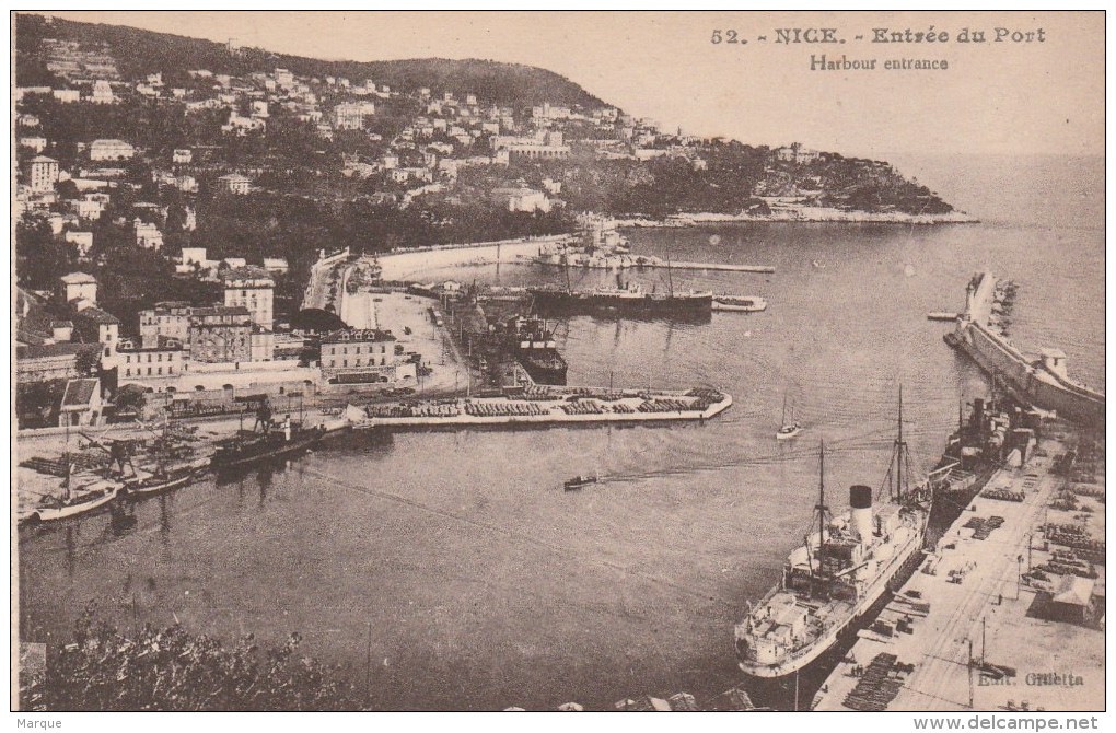 Cpa N° 52 NICE Entrée Du Port - Transport (sea) - Harbour
