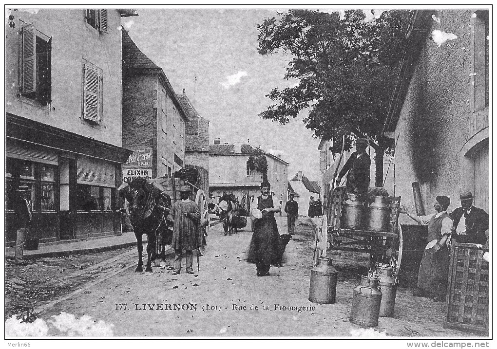 46 LIVERNON Rue De La Fromagerie Reproduction - Livernon